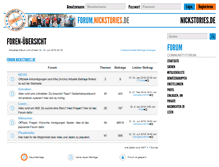 Tablet Screenshot of forum.nickstories.de